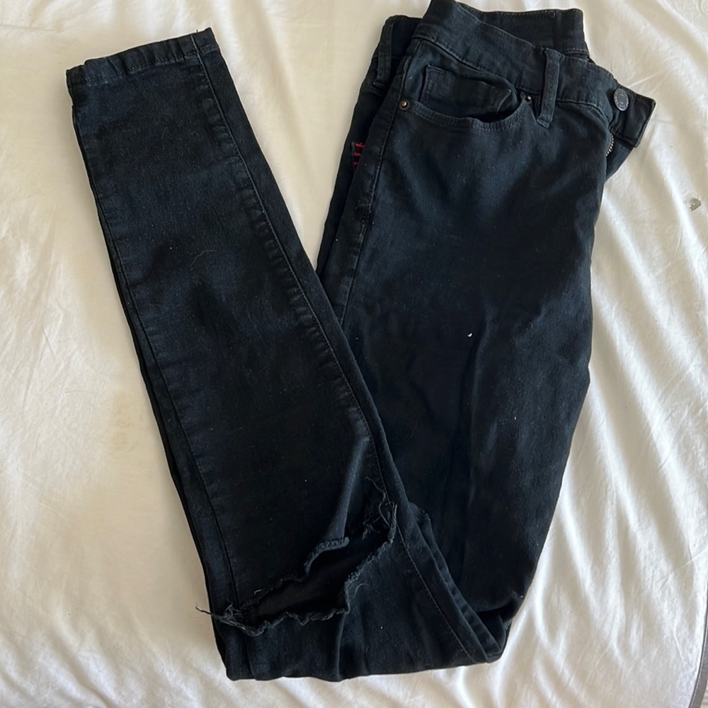 BDG ripped skinny jeans black